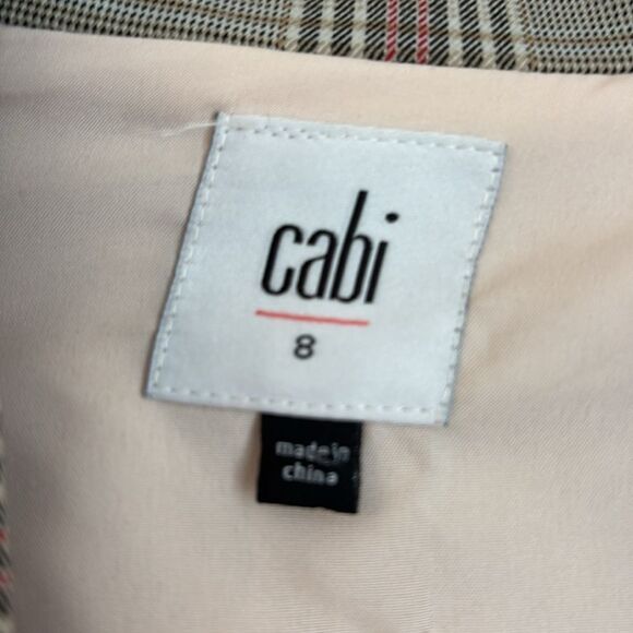 Cabi #5470 Women’s Sleuth Plaid Long Double oversized Breasted Blazer Size 8 EUC - Picture 8 of 14